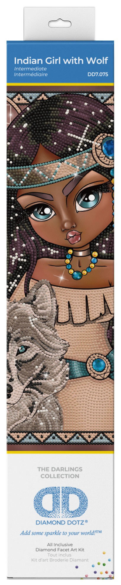 DIAMOND DOTZ ADULTS INDIAN GIRL WITH WOLF 5322