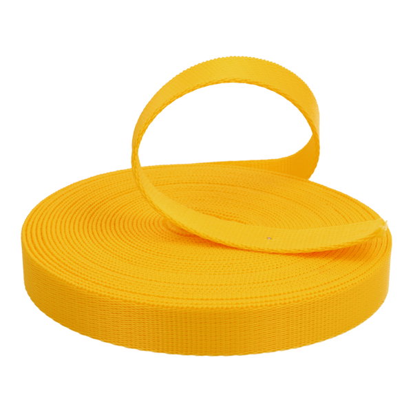 Taśma Nośna 25mm Gładka grubość 2mm Polipropylen 50 metrów ŻÓŁTA