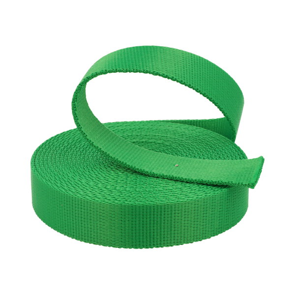Taśma Nośna 25mm Gładka grubość 2mm Polipropylen 50 metrów ZIELONA