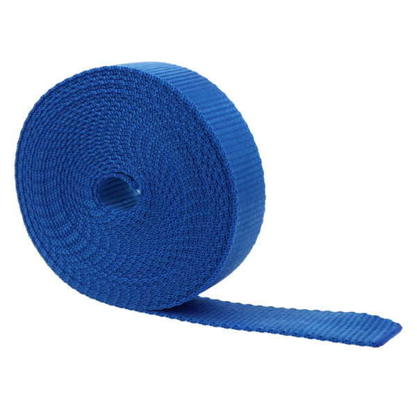 Taśma Nośna 20mm Polipropylen 400kg grubość 1,5mm NIEBIESKA 50 metrów