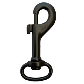 Karabinek do Smyczy 20mm x 66mm Karabińczyk 100kg Zapięcie 20szt Czarny Mat