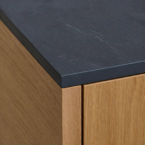 Blat kuchenny HPL 61x60cm Black (0190SL) wodoodporny 12mm