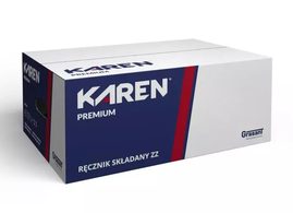 Ręcznik papierowy ZZ KAREN biały celuloza PREMIUM 3000 sztuk 2-warstwowy