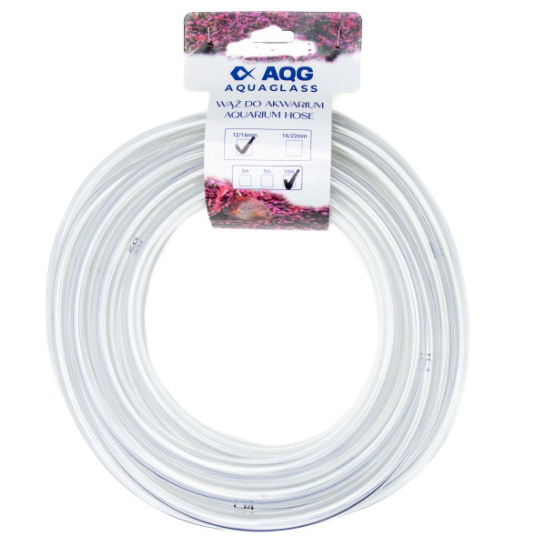 AQG CLEAR TUBE WĄŻ 12/16MM 10M