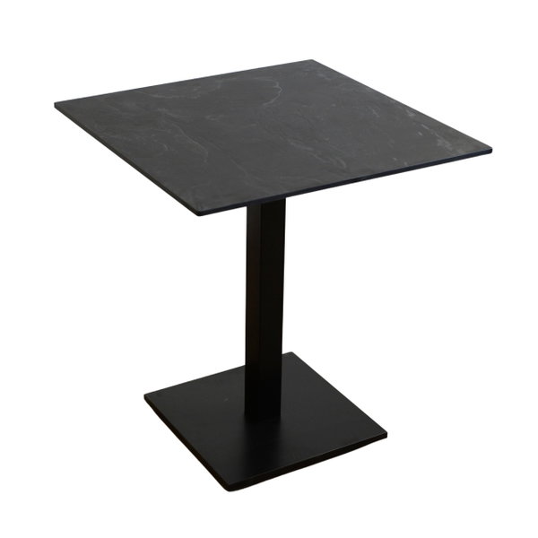 Stolik na balkon i ogród wodoodporny HPL 12mm 65x65cm Black