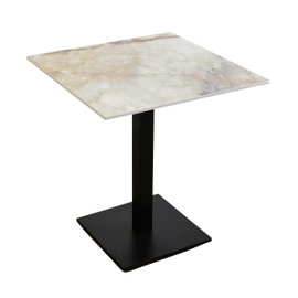 Stolik do kawiarni i restauracji wodoodporny HPL 12mm 70x70cm Breccia Vivaldo