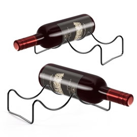 Stojak metalowy na WINO regał szafka półka na butelki 4 butelki CZARNA