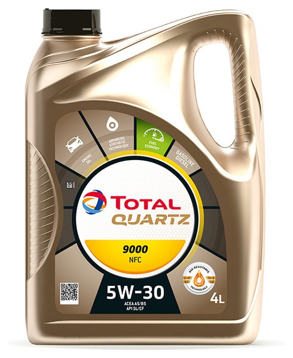 TOTAL OLEJ QUARTZ 5W30 4L 9000 NFC A5/B5 / SL/CF / WSSM2C 913 D / STJLR.03.5003