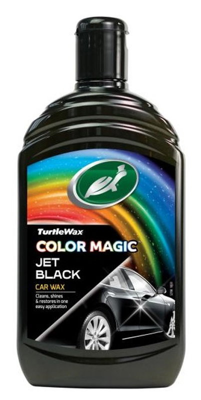 TURTLE WAX WOSK KOLORYZUJĄCY CZARNY 500ML COLOR MAGIC JET BLACK WAX EMULSJA