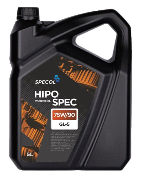 SPECOL OLEJ 75W90 5L GL5 HIPOSPEC SYNTETEYCZNY/ PRZEKŁADNIOWY