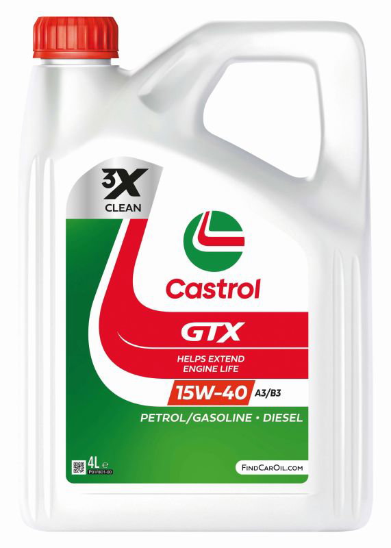 CASTROL OLEJ 15W40 4L GTX / A3/B4 / SP / 229.1 / 501.01 505.00 / 9.55535-D2