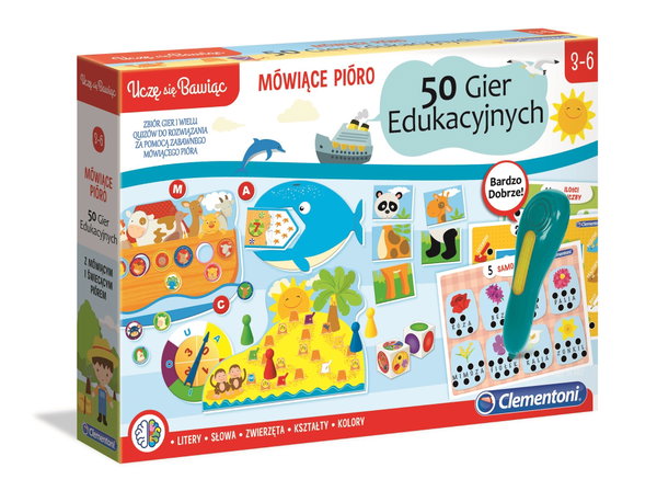 MÓWIĄCE PIÓRO 50 GIER EDUKACYJNYCH 6507