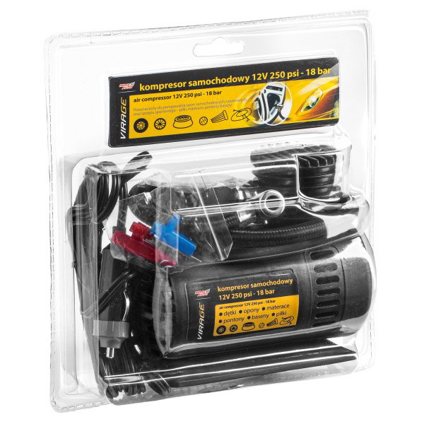 VIRAGE KOMPRESOR SAMOCHODOWY 12V 250 PSI - 18BAR