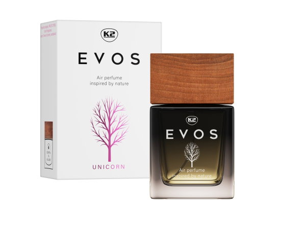 K2 ZAPACH PERFUMY DO SAMOCHODU 50ML UNICORN/ EVOS FLAKON