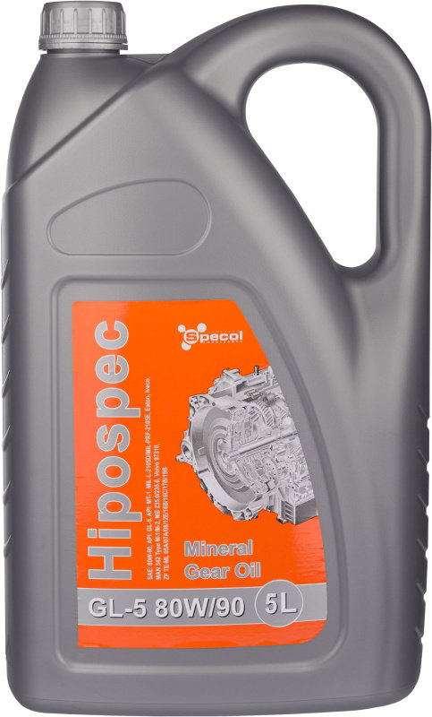 SPECOL OLEJ 80W90 5L GL5 HIPOSPEC/ PRZEKŁADNIOWY