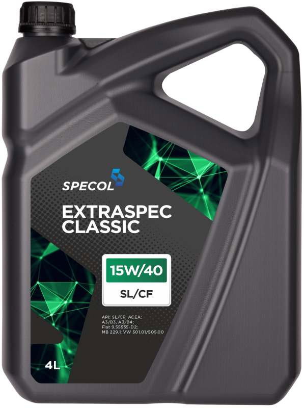 SPECOL OLEJ 15W40 4L EXTRASPEC CLASSIC SL/CF/ 229.1/ 501.01 505.00