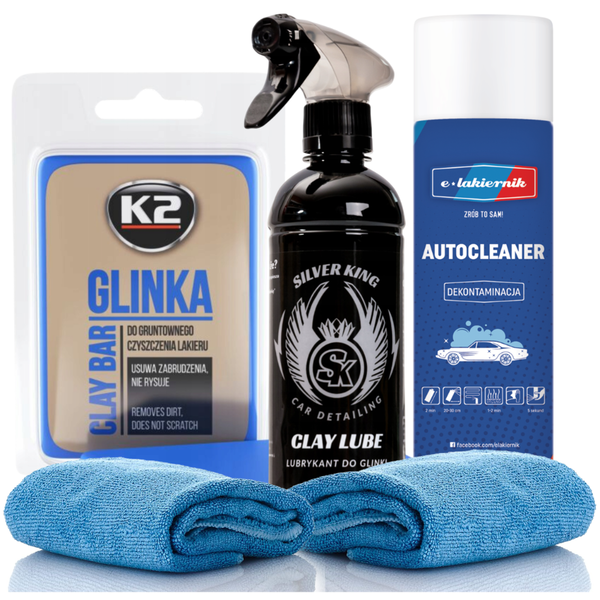 Glinka Do Czyszczenia Lakieru - Lubrykant Clay - Autocleaner + Mikrofibry