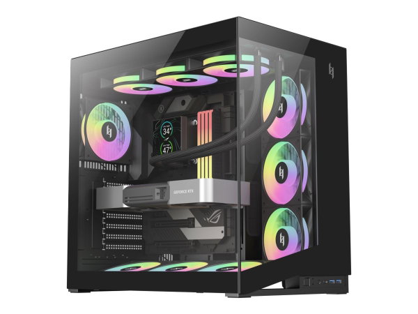 Gamemax Case - NEX C56 BK - ATX