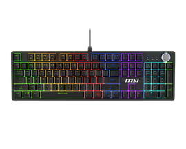 MSI Forge GK320 Red US - przewodowa klawiatura mechaniczna z czerwonymi