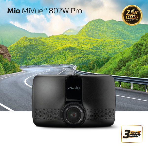 Mio - Car Dash Camera - MiVue 802W Pro - Wi-Fi