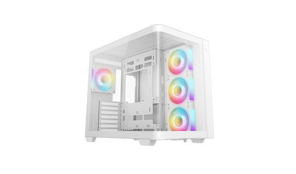 Obudowa komputerowa Deepcool CG530U 4F WH Midi Tower biała, 7 slotów, 2x3.5 +