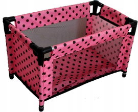 MARIOTOYS ŁÓŻECZKO KOJEC DLA LALKI Z POŚCIELĄ - 9381 pink