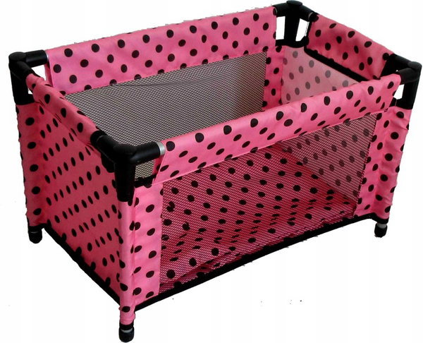 MARIOTOYS ŁÓŻECZKO KOJEC DLA LALKI Z POŚCIELĄ - 9381 pink