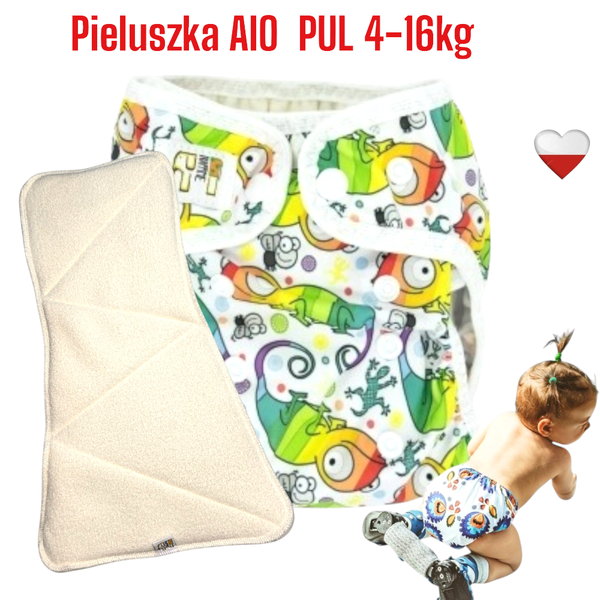 Pieluszka Wielorazowa AIO PUL KAMELEONY NappiMe
