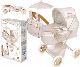 WÓZEK DLA LALEK Verona z parasolem DeCuevas Toys 85078