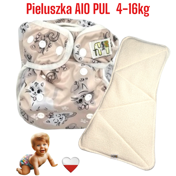 Pieluszka Wielorazowa AIO PUL KOTKI NappiMe