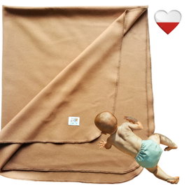 KOCYK PODKŁAD WEŁNIANY CAMEL 100x90 Kocyki NappiMe
