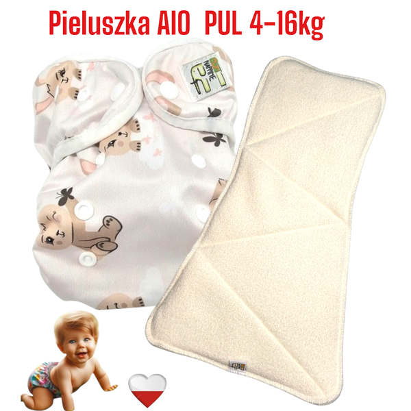 Pieluszka Wielorazowa AIO PUL KRÓLICZKI NappiMe