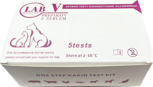 Lab-v Canine Parvovirus CPV Ag - szybki test dla psów
