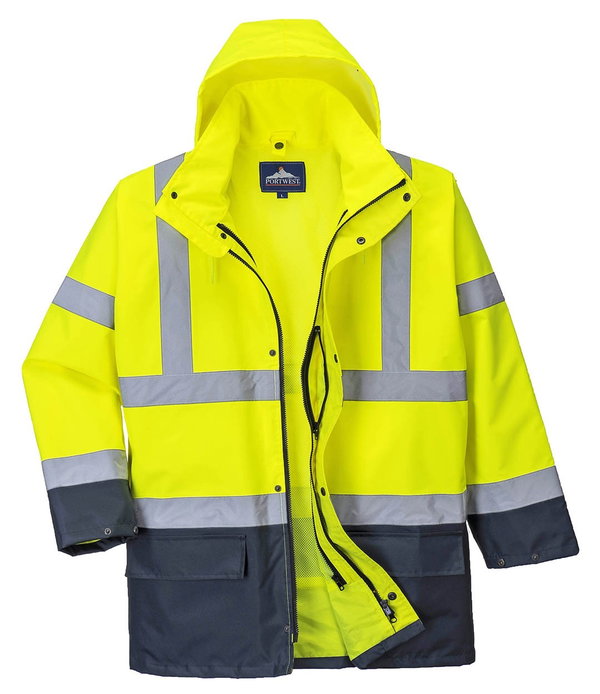 KURTKA OSTRZEGAWCZA OCIEPLANA S766YNR HI-VIS 5W1 L - KUR S766Y L