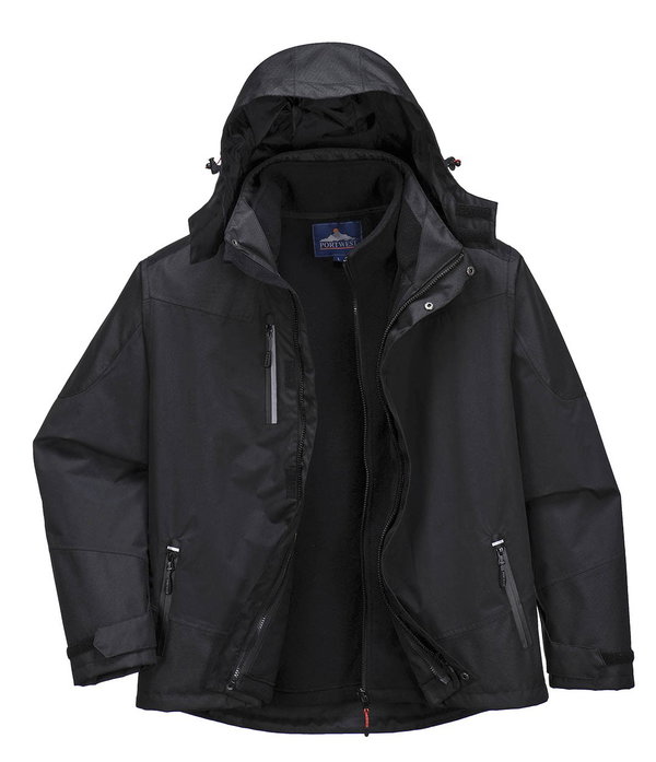 KURTKA OCIEPLANA 3W1 S553 CZARNA XXL - KUR S553 XXL