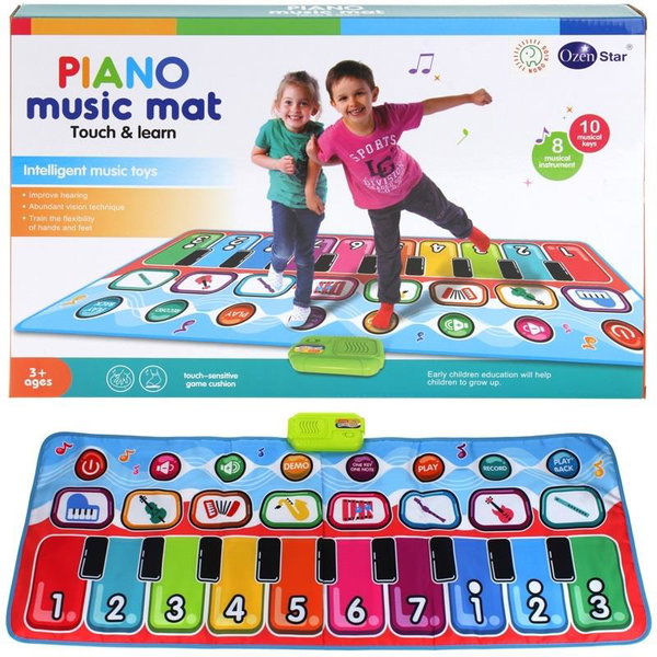 Mata Muzyczna do Tańczenia Interaktywna Pianinko Gra Taneczna dla Dzieci