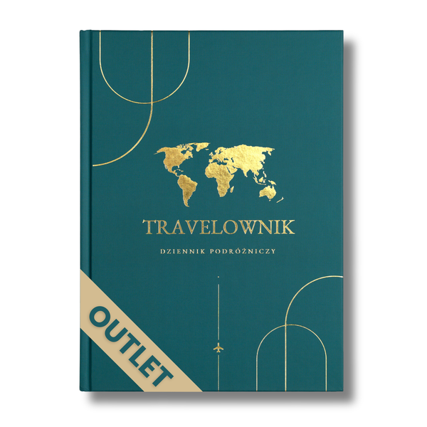 Travelownik Świat - Dziennik podróży do wklejania zdjęć, pamiątek i zapisków A4