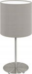 EGLO Lampa stołowa Pasteri taupe, E14, 40 W, wys. 27,5 cm