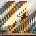 SANCHUNG Złote aksamitne zasłony Termiczne 140 x 240 cm