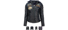 Kurtka Motocyklowa Damska Urban Leather Ur XXL Szara