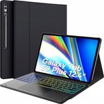 Earto Samsung Galaxy Tab S9 Plus etui z klawiaturą QWERTZ touchpadem 12,4"