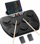 Perkusja elektroniczna 7 padów dynamiczny udar Bluetooth czarna OYAYO