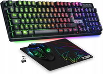 Klawiatura gamingowa RBG z myszką i podkładką EMPIRE GAMING RF800