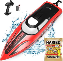 Łódź RC, Łódka zdalnie sterowana Tech Rc LED 25 km/h 2,4 GHz NA CZĘŚCI