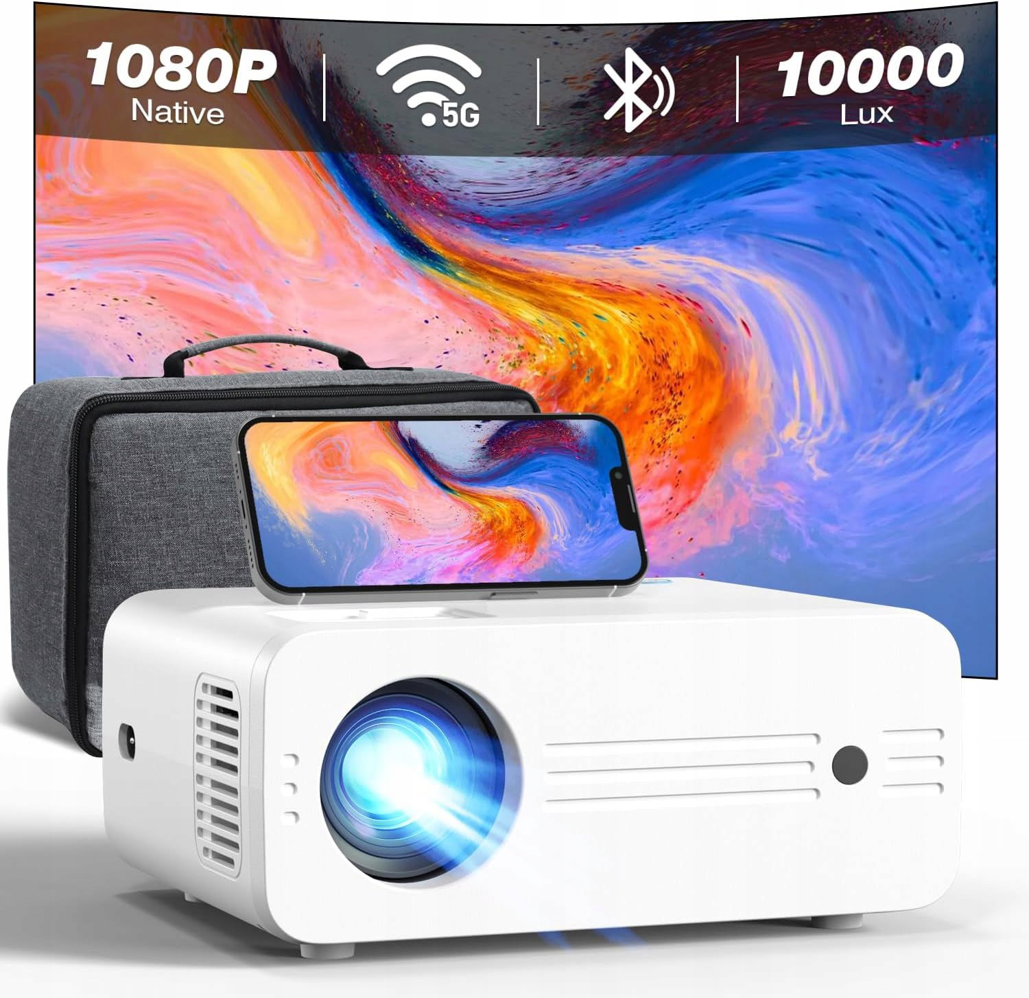 New in box mini 5g 4k WiFi projector store with bluetooth