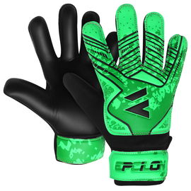 Rękawice bramkarskie Primium Grip dla dzieci  czarno-zielone rozmiar 7