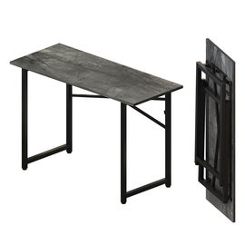 Biurko Komputerowe Składane Szare 120 cm Kempingowe Oszczędność miejsca