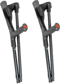 Kule PEPE składane czarne aluminiowe otwarty mankiet 2 szt