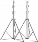 Statywy oświetleniowe ze stali nierdzewnej 280cm do 10kg 2 szt Do fotografi