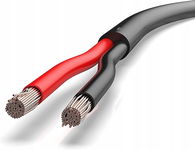 50 m przewód samochodowy, 2 x 4,0 mm², okrągły kabel 2-żyłow 500 V